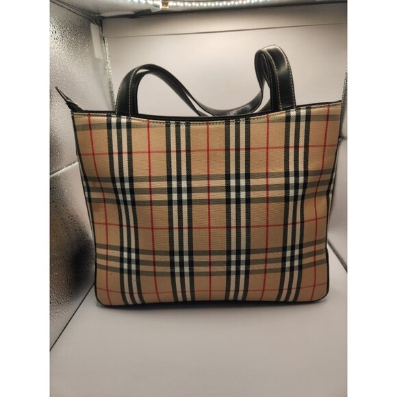 Burberry Check Canvas LG Shoulder Bag - Picture 2 of 11